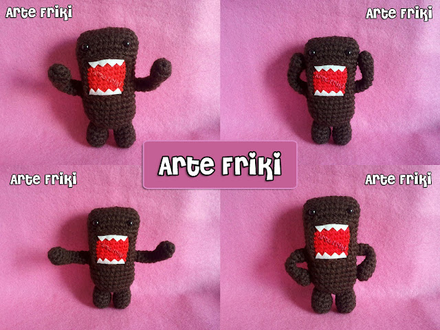 domo-kun amigurumi crochet ganchillo plush doll peluche muñeco