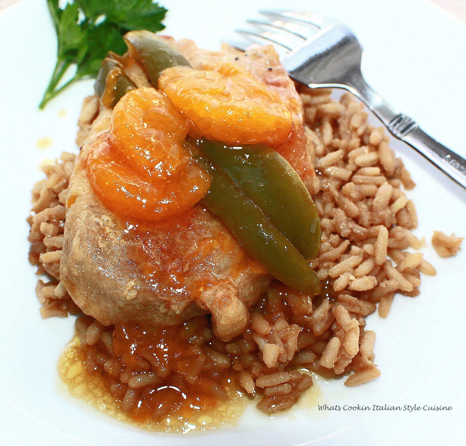 Mandarin Orange Boneless Pork Chops What's Cookin' Italian Style Cuisine