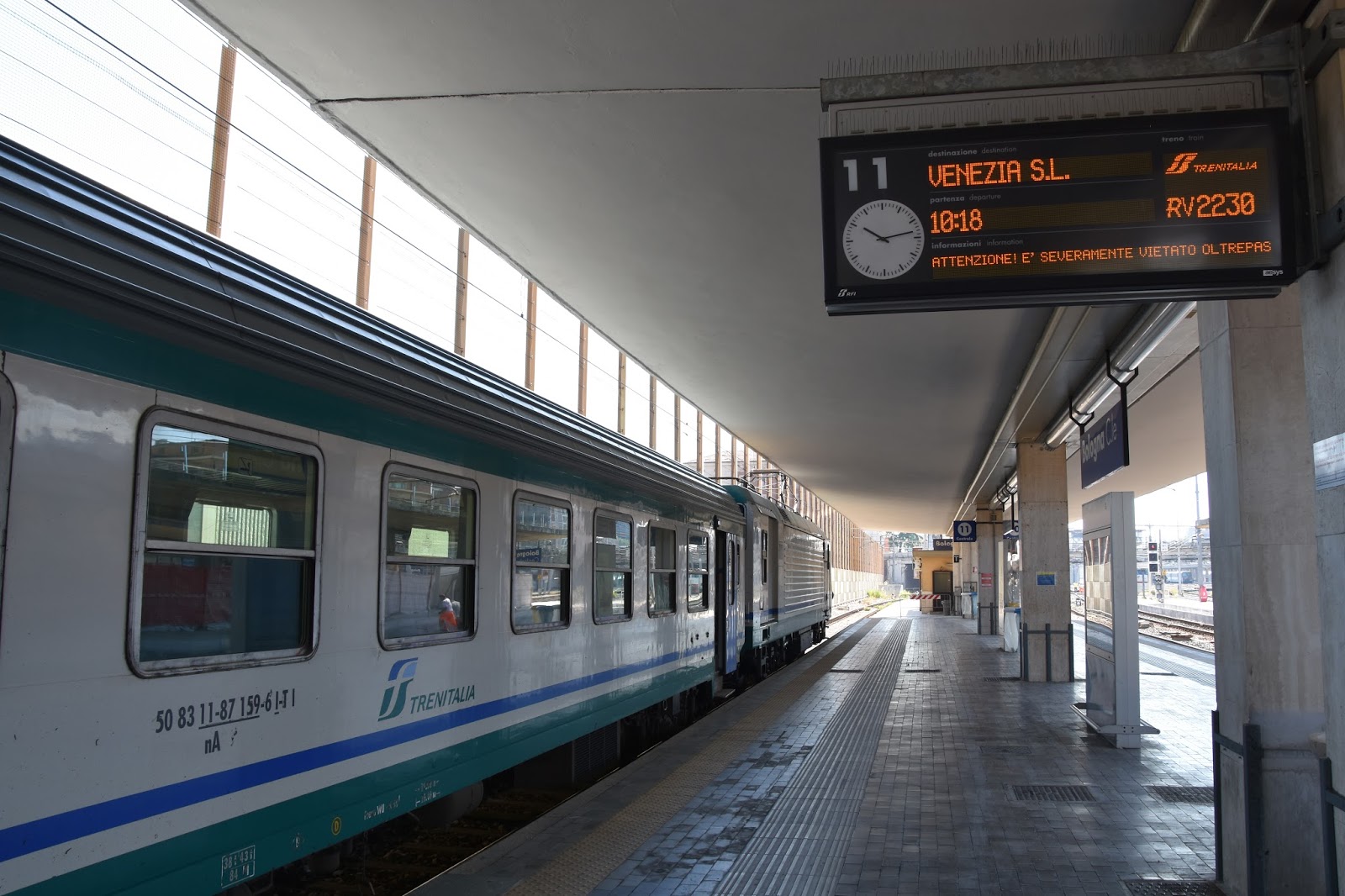 Trains and other things Bologna to Venice to Vienna
