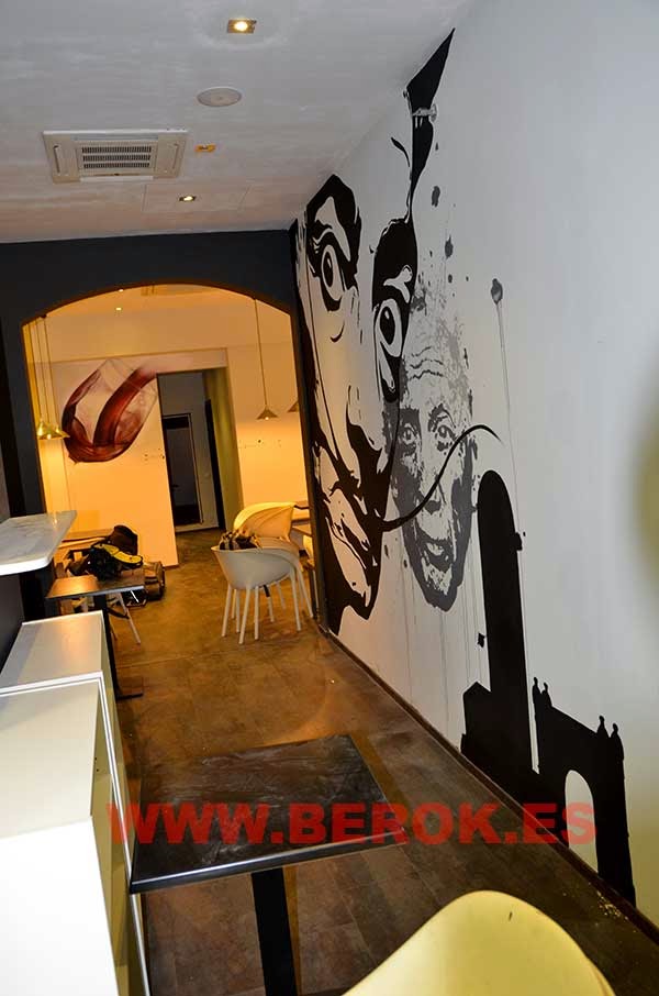 Graffitis restaurante Art i Tapes