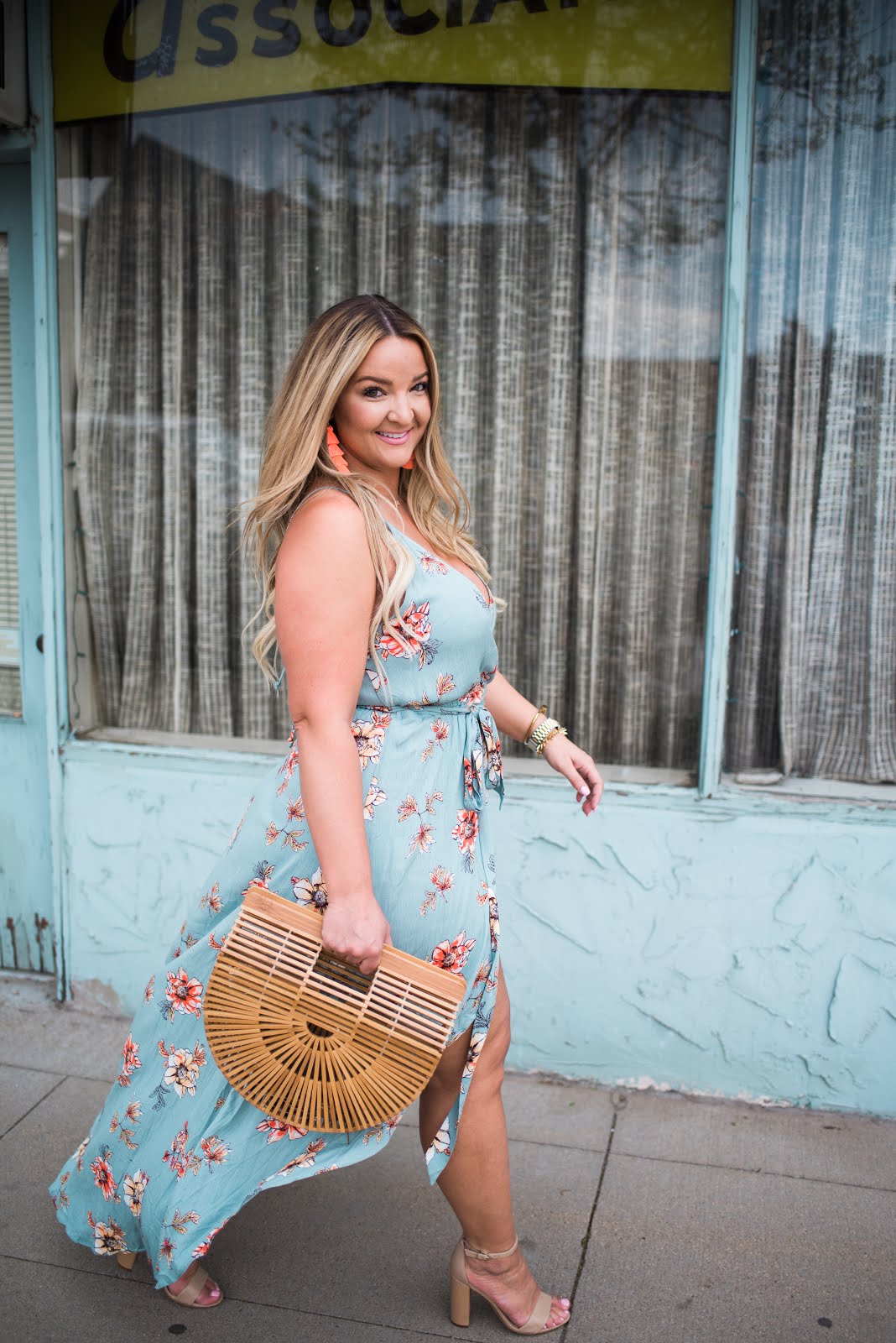Floral Maxi Romper by Colorado fashion blogger Delayna Denaye