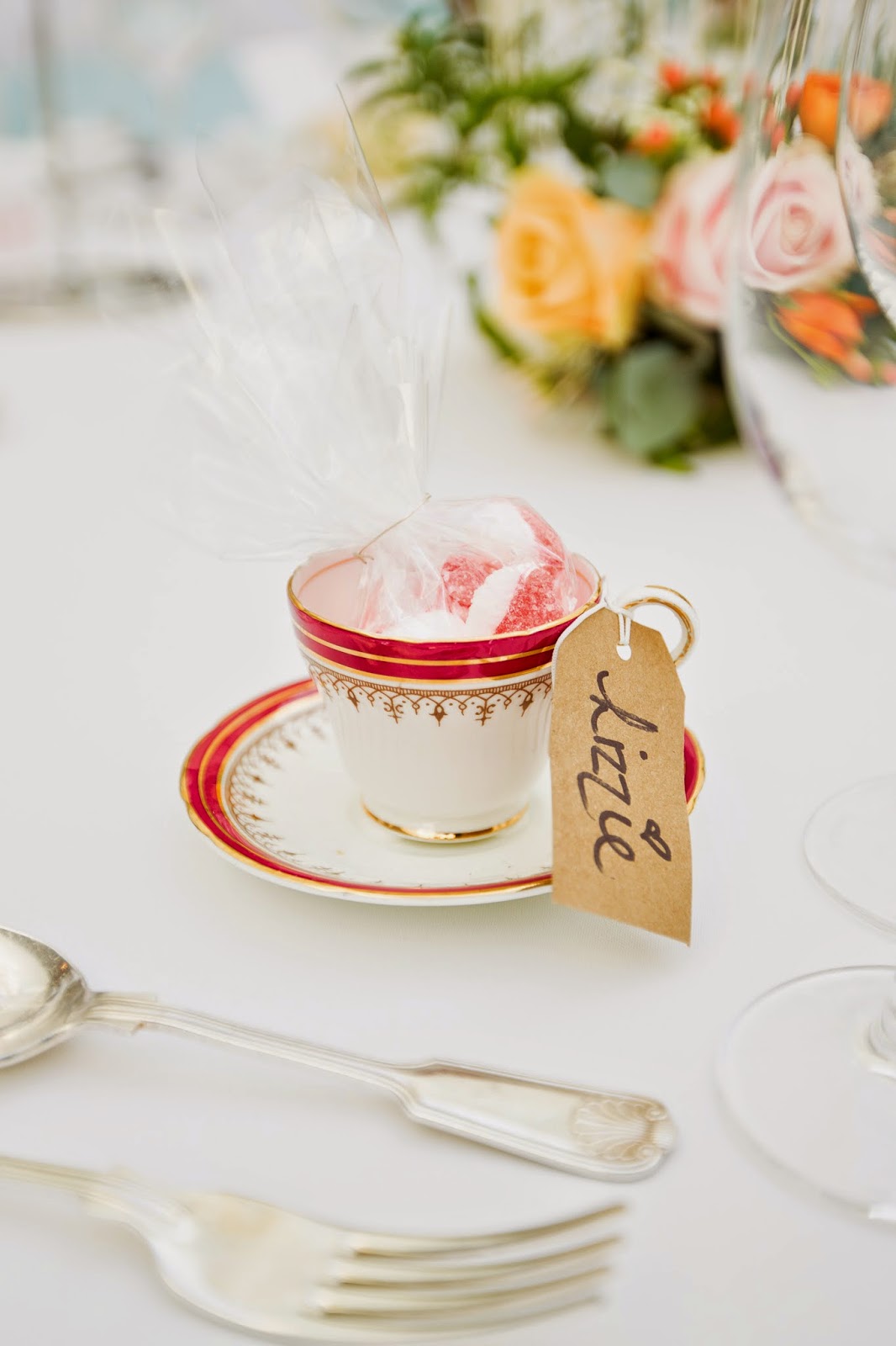 House of Newns DIY Vintage Teacup Wedding Favour