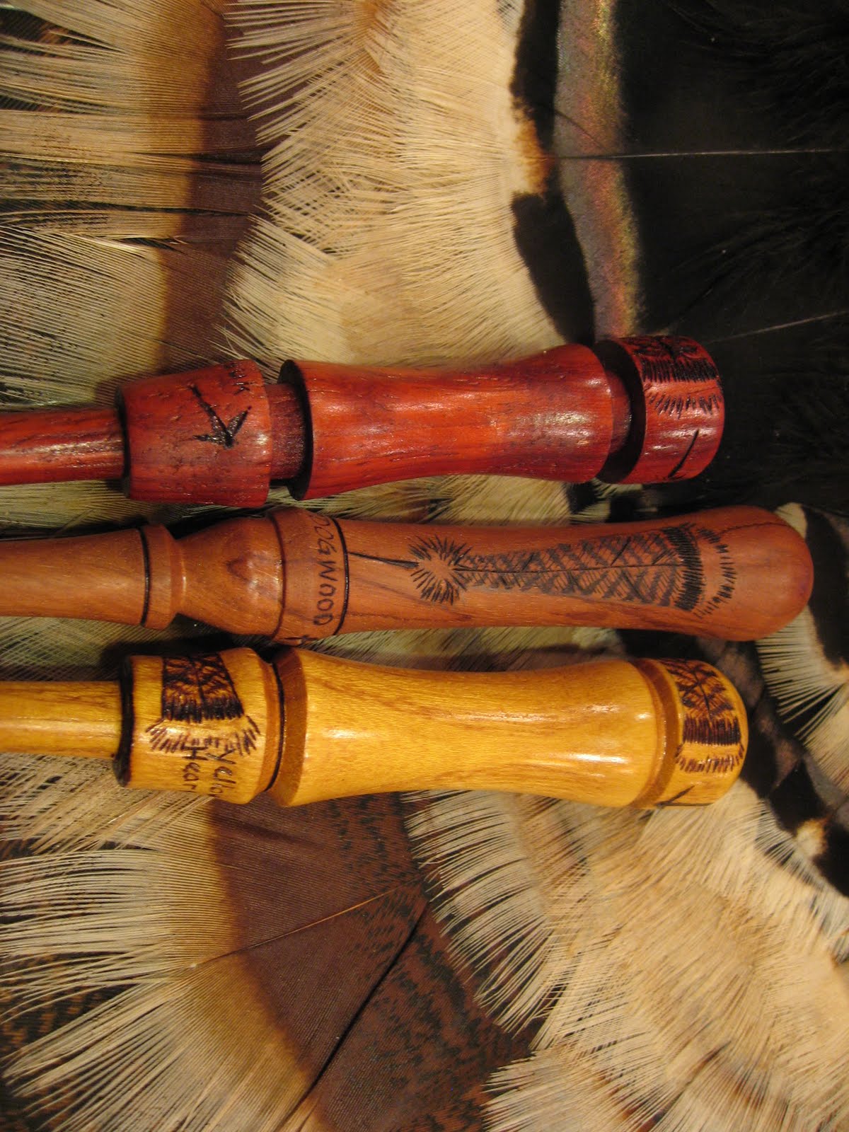 Shine Box Turkey Call Custom burned Pot Call Strikers