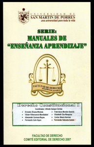 Serie: Manuales de "Enseñanza Aprendizaje". Manual de “Derecho Constitucional I”.