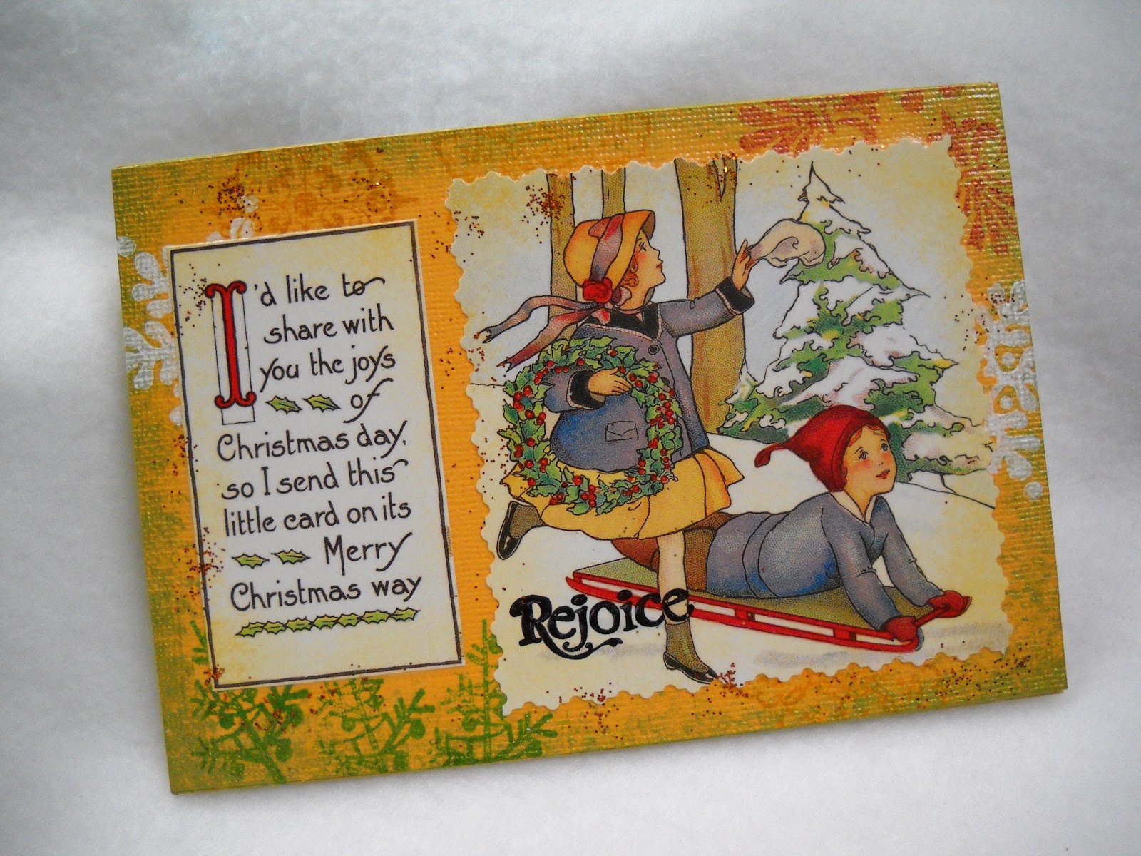 Julies Creative Ideas: My complete handmade Victorian Christmas cards