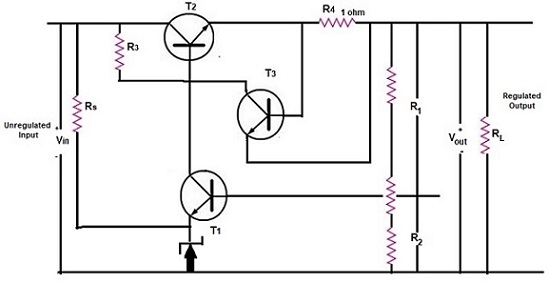 Regulated Power Supply with Short Circuit Protection - Electronics and