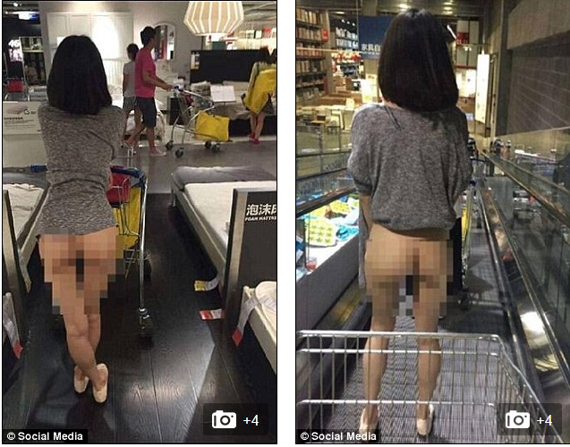 Chinese woman pictured shopping in IKEA in Beijing half 