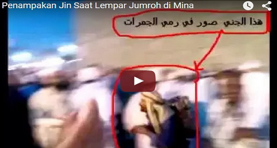 Video Penampakan Jin Saat Lempar Jumroh di Mina