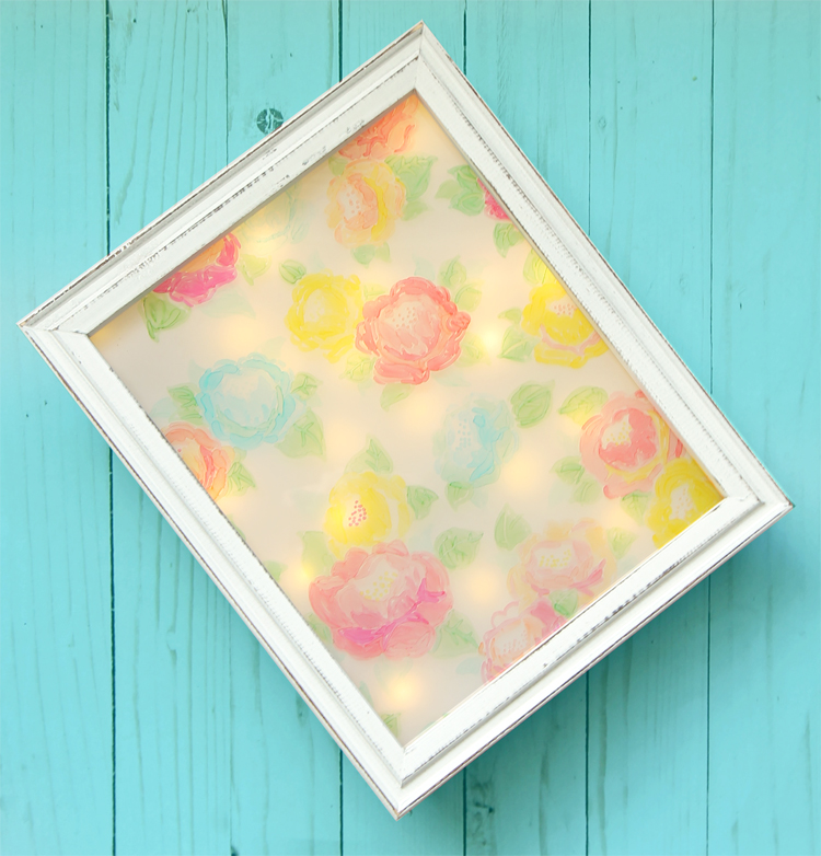 The Craft Patch DIY Whimsical Floral Night Light