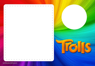 Trolls: Invitaciones para Imprimir Gratis. Para hacer invitaciones, tarjetas, marcos de fotos o etiquetas, para imprimir gratis de Trolls.