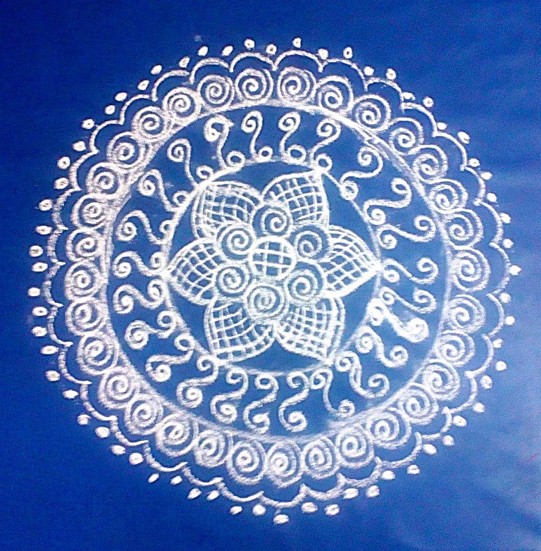 Free hand kolam design