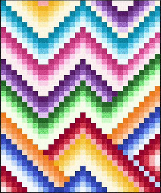 Harmony Bargello Quilt Free Pattern