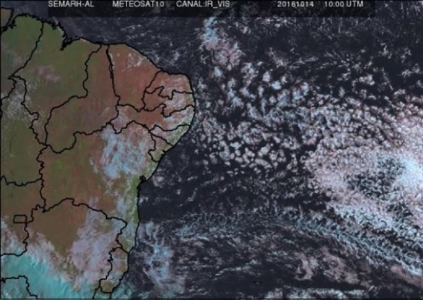 Em Alagoas, previsão para o final de semana mostra sol entre nuvens e períodos nublados 