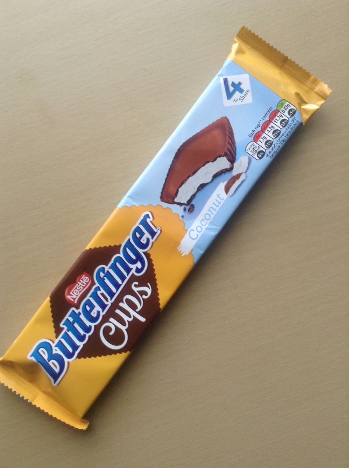 Nestle Butterfinger Cups Coconut Review
