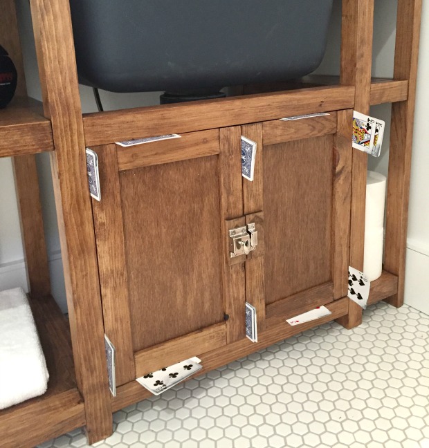 That's My Letter DIY Vanity for Wall Mount Sink