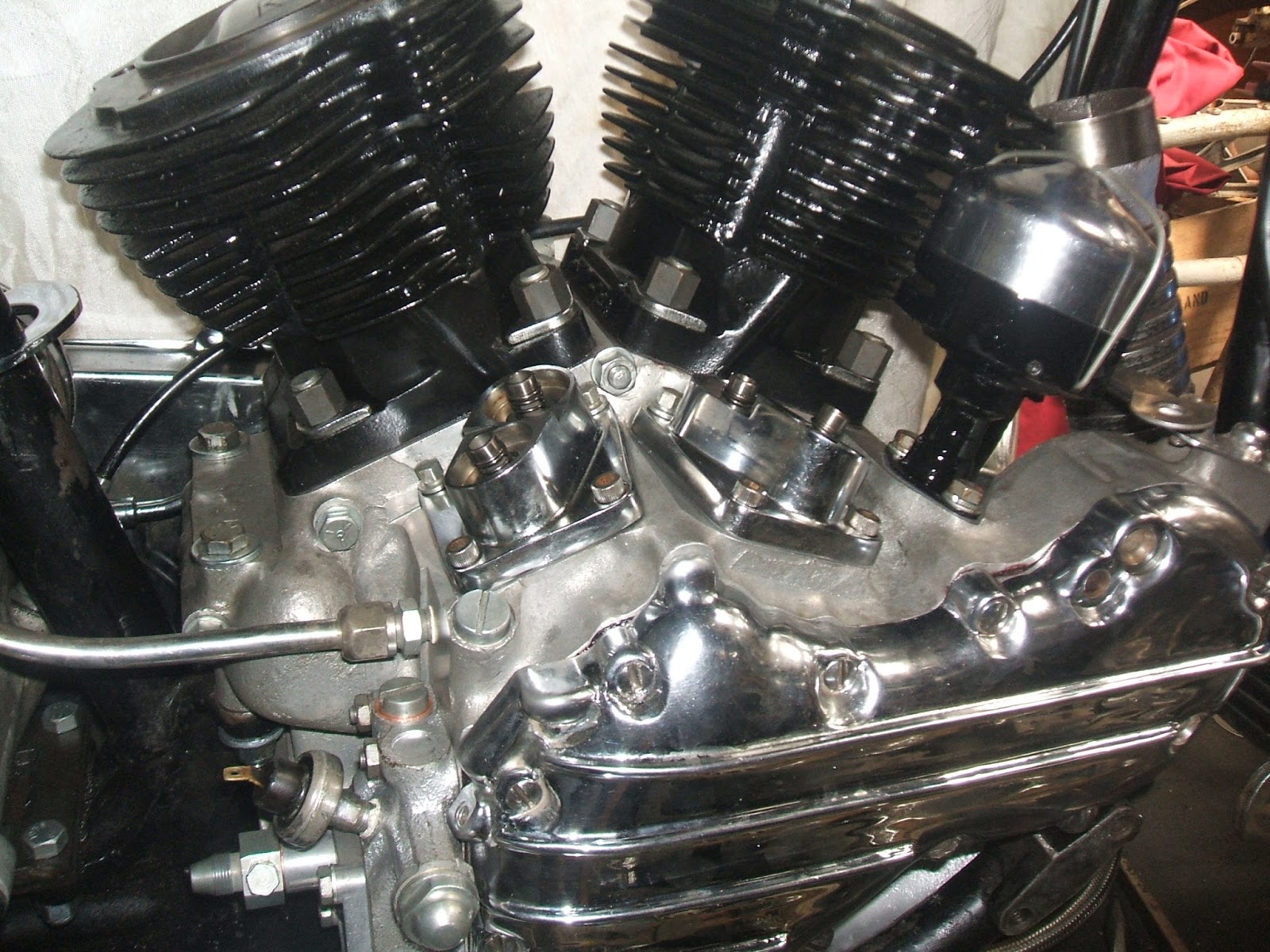 Harley Davidson Panhead Zinc plating nuts bolts and brackets DIY at home