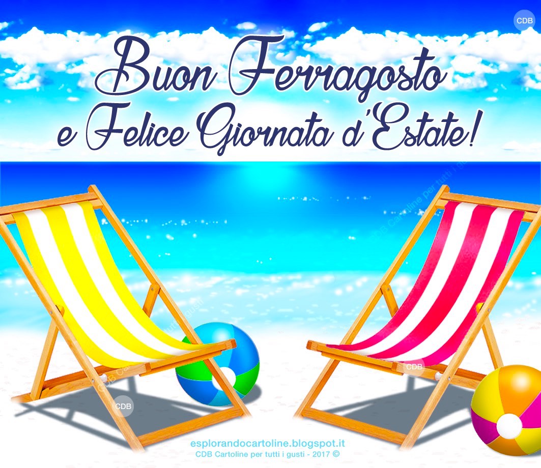 AUGURI DI BUON FERRAGOSTO DA SCARICARE