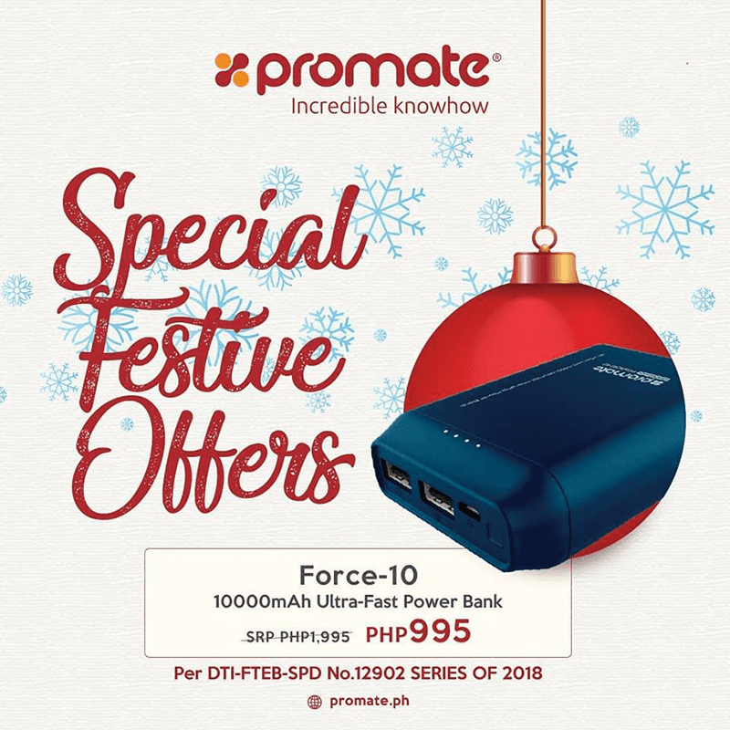 The Force-10 10,000mAh Ultra-Fast Power Bank The Force-10 10,000mAh Ultra-Fast Power Bank