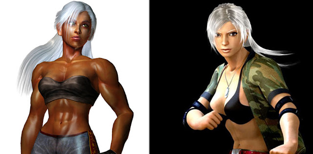 Virtual fighter Vanessa whitewashing.