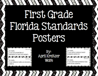 Photo of Florida Standards First Grade Wolfelicious