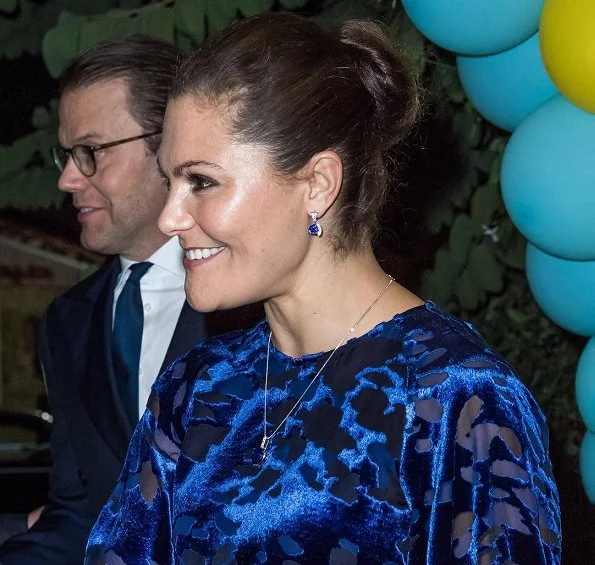 Crown Princess Victoria and Prince Daniel attended a dinner at Swedish Embassy