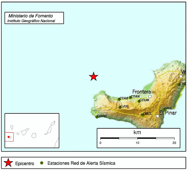 Terremoto El Hierro, 16 febrero Terremoto El Hierro, 16 febrero