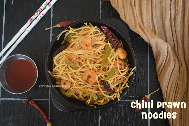 Prawn Noodles Recipe | Chilli Prawn Noodles