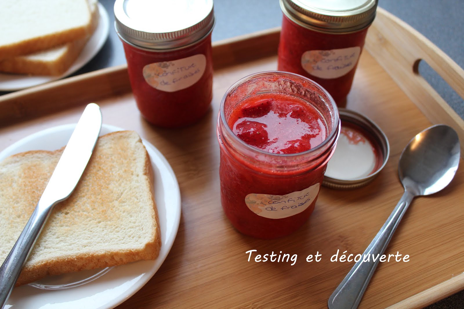 Testing et découverte Confiture de fraises sans cuisson