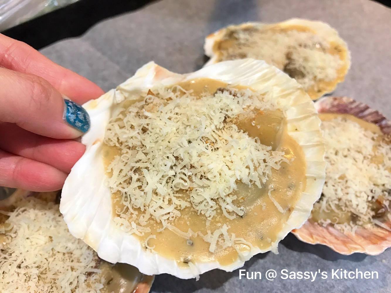 Plate & Palate Coquilles St Jacques (Baked Scallop & Mushroom Gratin