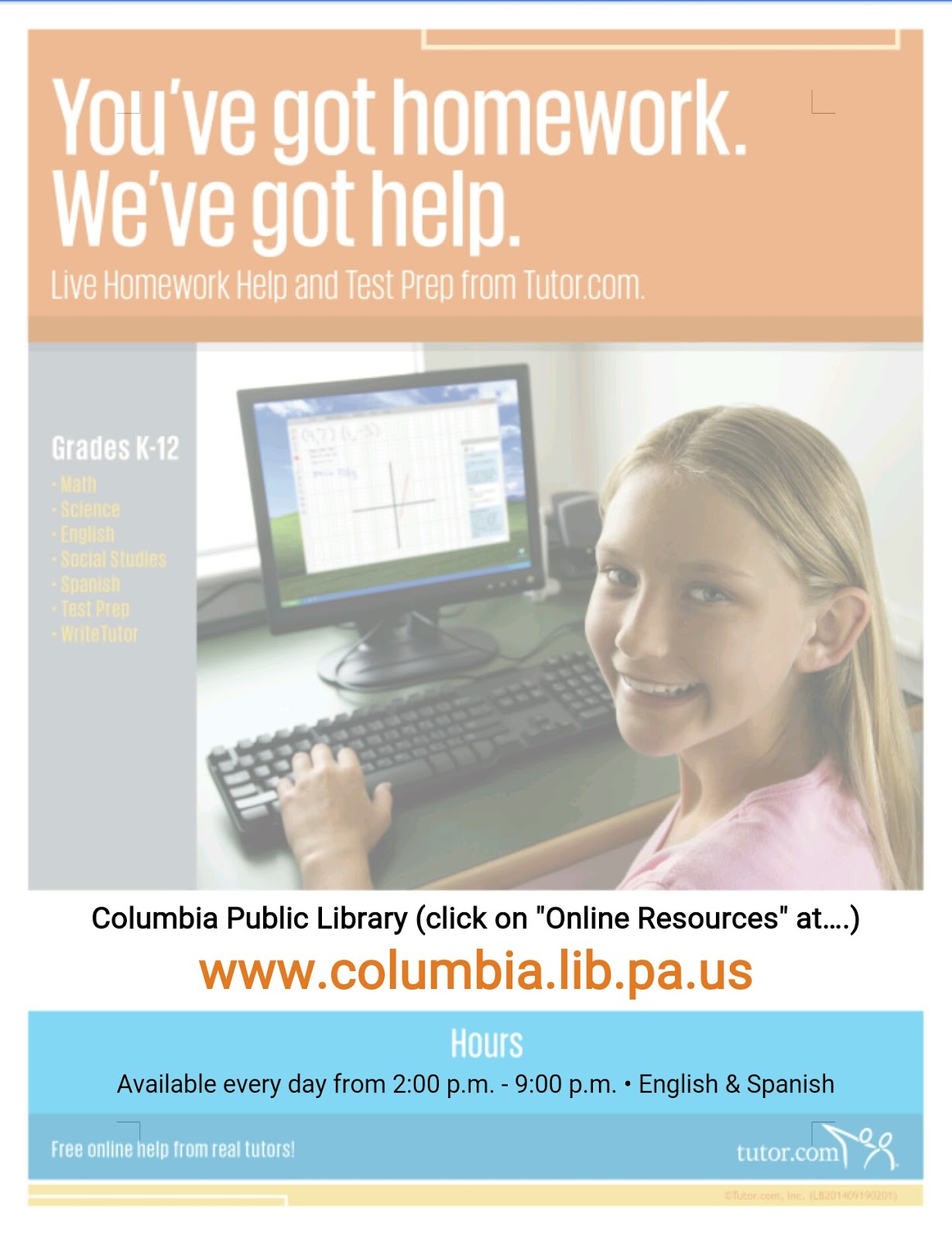 Homework help at the library