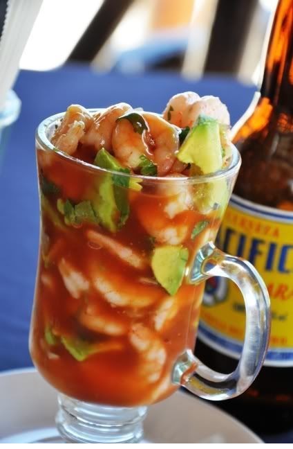 Traditional Mexican Shrimp Cocktail