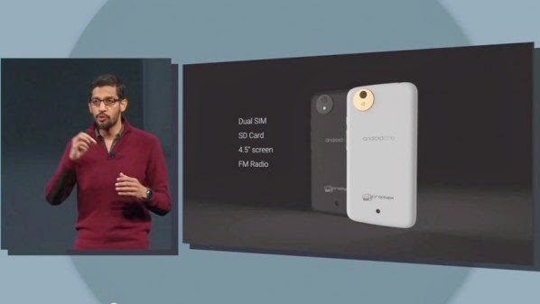جوجل تعلن رسميا عن موبايل AndroidOne بسعر أقل من 100 دولار