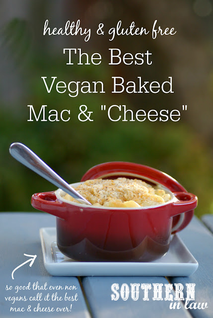 The Best Vegan Baked Mac and Cheese Recipe - healthy, vegan, gluten free, dairy free, egg free, low fat, easy vegan recipes, baked macaroni and cheese