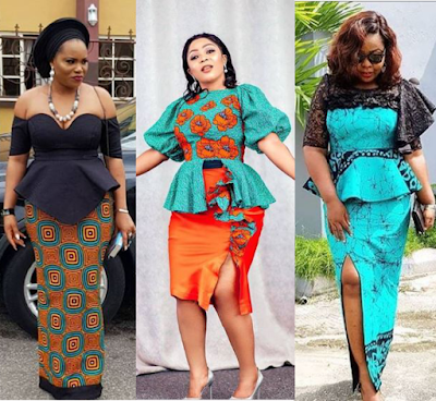 latest ankara styles for ladies skirt and blouse
