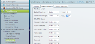 ACS shell privilige levels