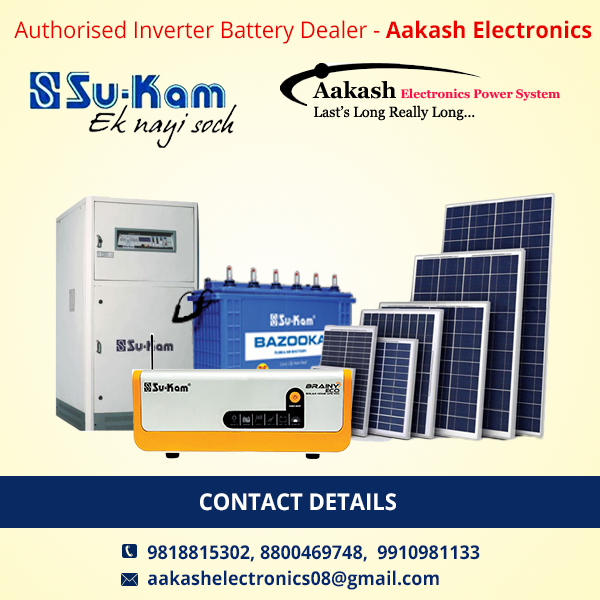 Aakash Battery Inverter Authorised Dealer of Inverters and Batteries