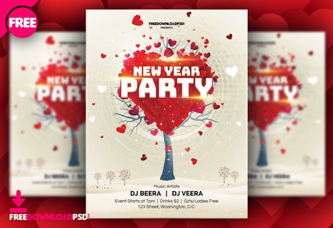 New Year Party Flyer Template
