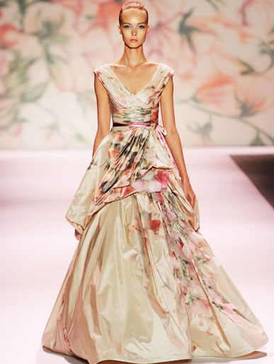 once.daily.chic: Wedding Wednesday - Floral & Colourful wedding dresses