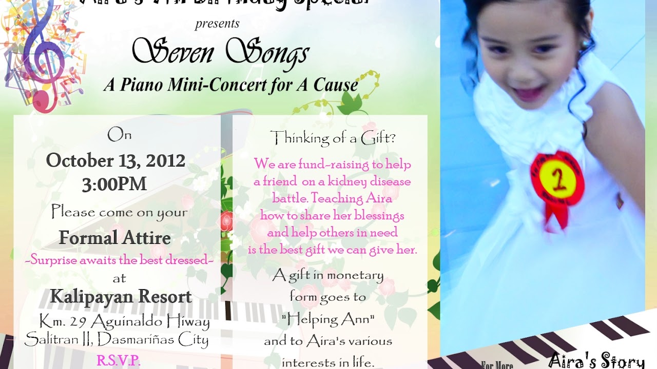 99 Parts Of 7th Birthday Program Parts