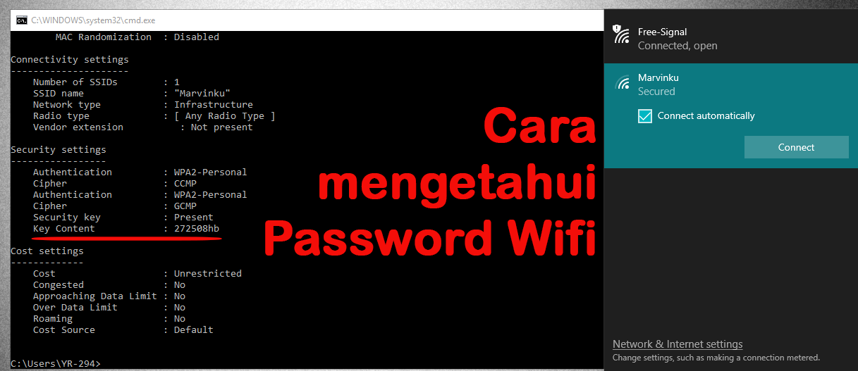 Cara Untuk Mengetahui Password Wifi Menggunakan Cmd Di All Windows Catatan Shand