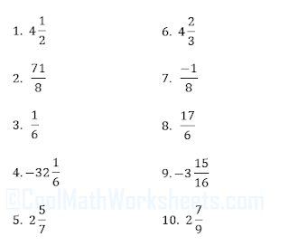 Fractions Multiplicative Inverse