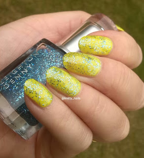 China Glaze Daisy Know My Name and  Leighton Denny Funky Town