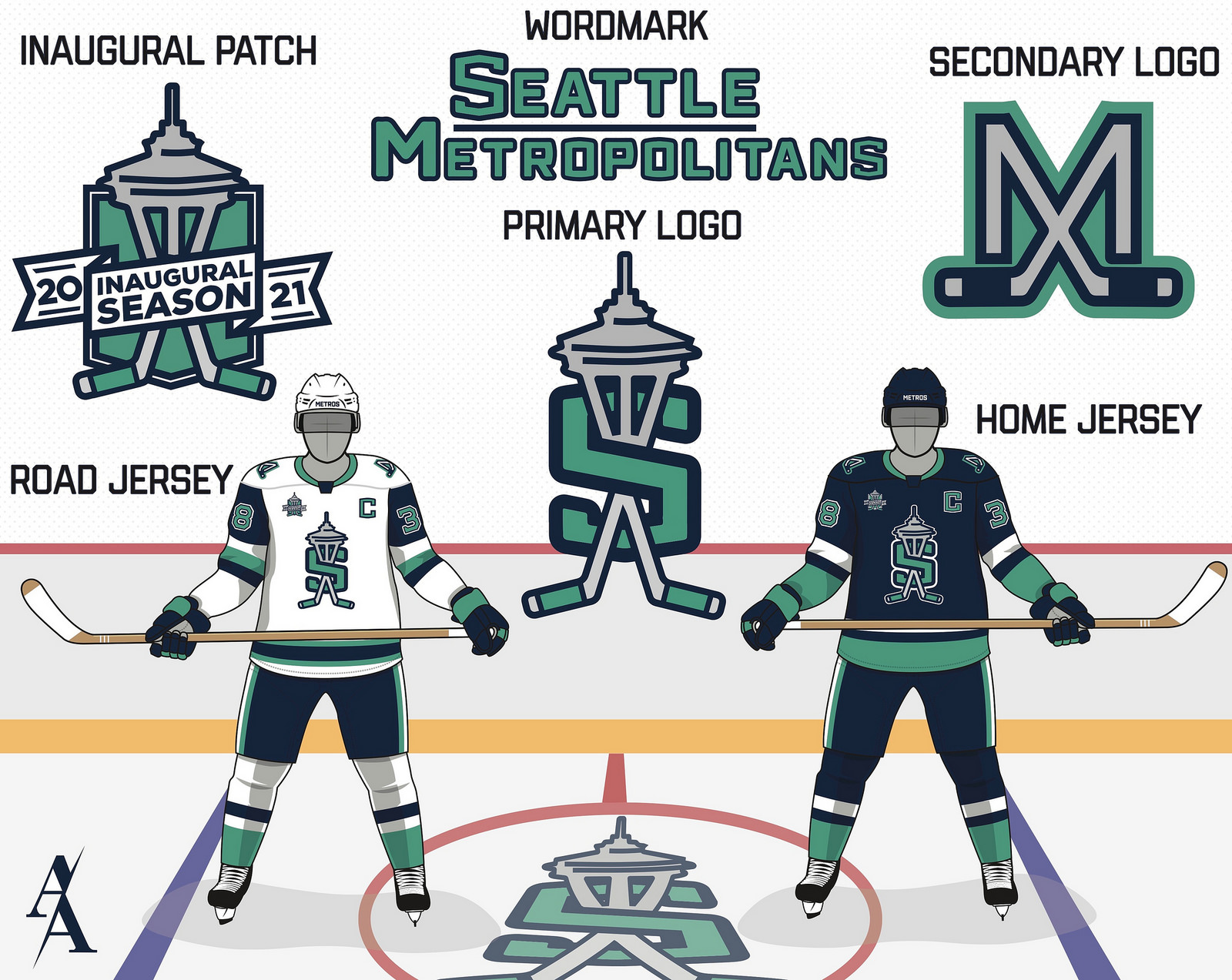 4 Concept Jerseys for NHL Expansion Teams