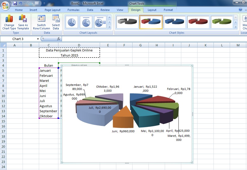 Cara Membuat Grafik Di Excel Dengan Banyak Data - Vrogue