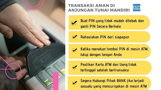 infografis cara aman transaksi di atm