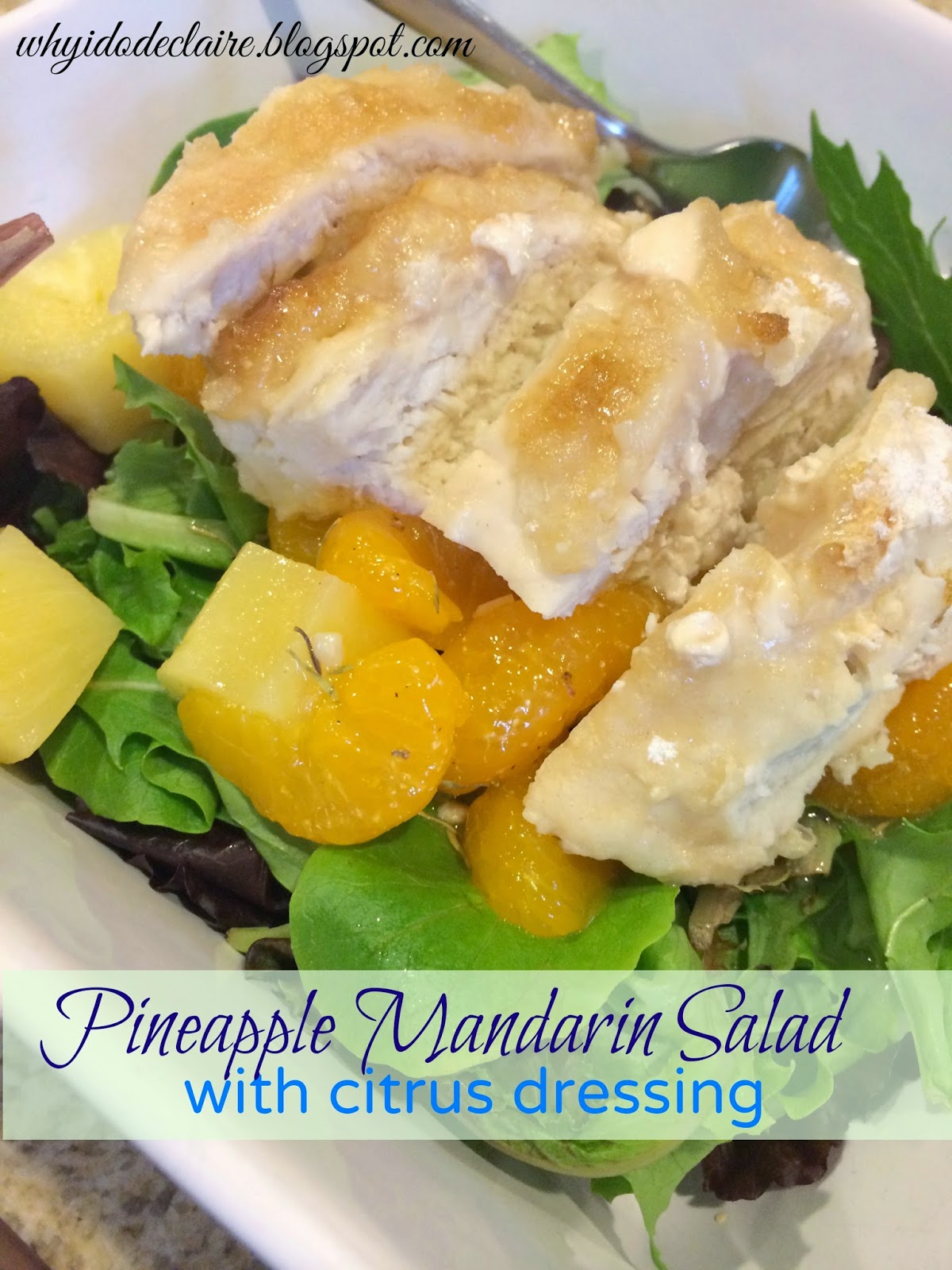 Pineapple Mandarin Salad with Citrus Dressing