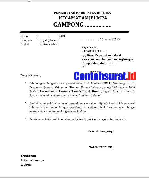 Contoh Surat Undangan Bpd Untuk Kepala Desa Contoh Surat