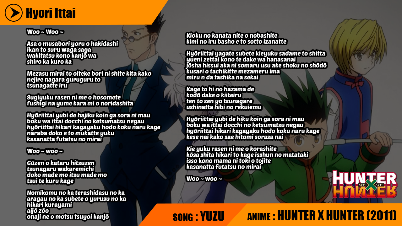 graxilecomickz anime lyrics hunter