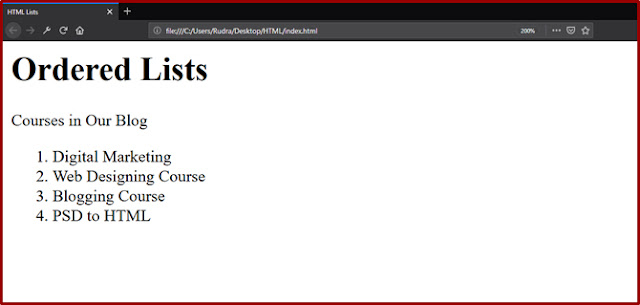 Website Designing Course | How to Create HTML Lists in Telugu | Blogger VJ Website Designing Course | How to Create HTML Lists in Telugu | Blogger VJ