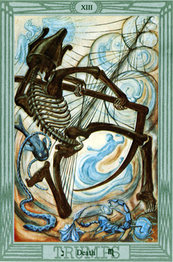 Crowley Thoth Tarot Trump Death XIII: Lord of Death and Resurrection Crowley Thoth Tarot Trump Death XIII: Lord of Death and Resurrection